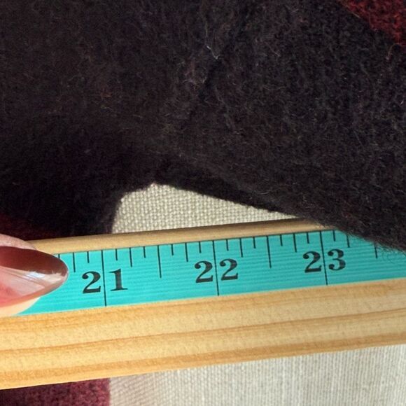 Max Studio Buffalo Plaid Mock Neck Sweater Size L Cozy Fall Layer Check Capsule - Picture 13 of 14